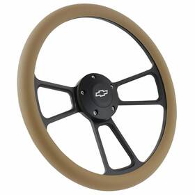 Forever Sharp 109 -tn-hb5-ch- A02-56b-cam 14 Inch Black Flame Or Muscle Style Wheel Tan Vinyl For 1967 Chevrolet Camaro S