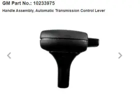 110233975 General Motors 95- 99 Monte Carlo Z34 Lumina Ltz Automatic Shift Shifter Knob Oem Gm