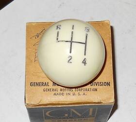 General Motors 3789168 Nos 1958-63 Chevrolet 1961-63 Corvair 1962-63 Olds F85 4 Speed Shifter Knob