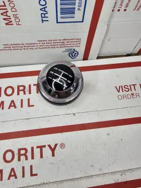 25117542279 Genuine Mini Cooper R50 R52 Manual Transmission Shift Knob Leather Chrome