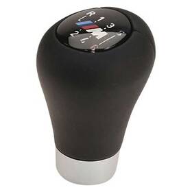 Genuine W0133-3579593-oes For Bmw 550i 2006-2010 Manual 6-speed Pattern Black Leather Shift Knob