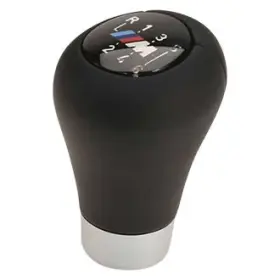 W0133-3579593-oes Genuine For Bmw 550i 2006-2010 Manual 6-speed Pattern Black Leather Shift Knob