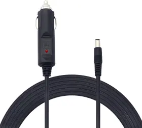 Fql20200731 Gintooyun 12v 24 V Dc 5.5mm X 2.1mm Car Cigarette Lighter Extension Power Supply Black
