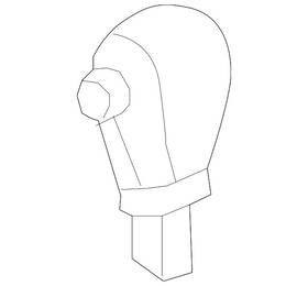 Gm 20907664 Genuine Light Titanium Automatic Transmission Shift Lever Knob