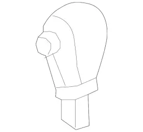 20907664 Gm Genuine Light Titanium Automatic Transmission Shift Lever Knob