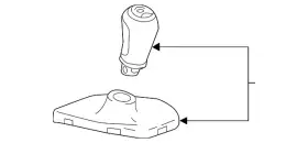 24287437 Gm Genuine Torch Red Manual Transmission Shift Knob