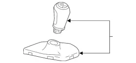 24287442 Gm Genuine Light Gray Manual Transmission Shift Knob