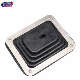 Goo-well 9986 Floor Shifter Boot With Chrome Ring 5-5/8 Inch X 6-3/4 For Different Shifters