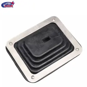 9986 Goo-well Floor Shifter Boot With Chrome Ring 5-5/8 Inch X 6-3/4 For Different Shifters