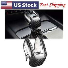Goodpartscenterus 623456116608 For Volvo Xc60/90 S60 S90 V60 V90 Gear Shift Knob Cover Trim Carbon Fiber Black