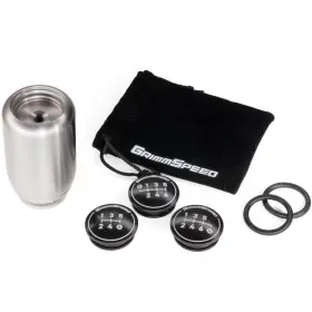 1.1006.1.ss Grimmspeed Swap-top Weighted Shift Knob Piston Stainless Steel For Wrx And Sti