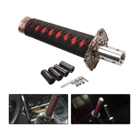 Gspdt1594bl-1pc Gseigvee 1 Pc Car Katana Samurai Gear Shift Head 6.1 Inch Knob Protective Cover Wit
