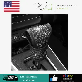 Hb-139-bskv Hbxdeco Bling Auto Gear Shift Knob Cover Car Stick Protector Sparkly Crystal