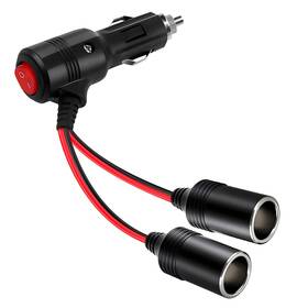 Herfair 9070740 Car Cigarette Lighter Splitter 2-socket 1 To 2