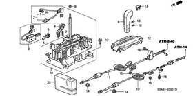 Honda 54130-s5a-l81 Genuine Knob Assembly Select Lever
