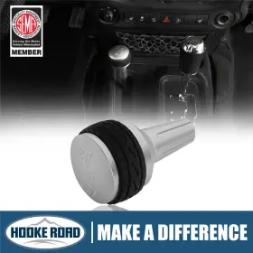 Mmr.20133 Hooke Road Silver 4wd Knob Transfer Case Shift For Jeep Wrangler Jk 07-18