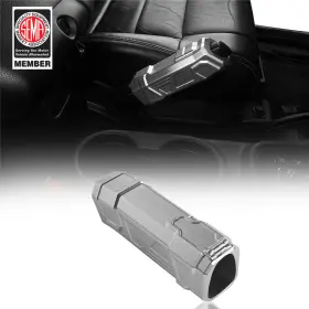 Mmr.20137 Hooke Road Cnc Aluminum Hand Parking Brake Handle Protector For 2011-2018 Jeep Wrangler Jk