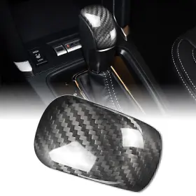 Hukyu 612046178829 1 Pcs Carbon Fiber Car Gear Shift Knob Cover Trim For Subaru Forester 2013-2018