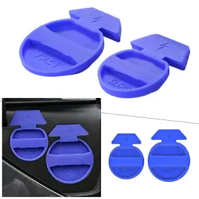 Hukyu 612048527519 New Blue Abs Charging Port Waterproof Dust Cover For Tesla Model 3 2018-20 Lhd