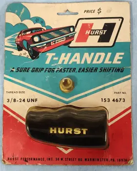 153-4673 Hurst New Vintage Shifter Fuzzy T-handle
