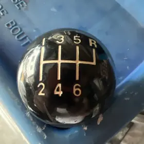 1630181 Hurst 6 Speed Logo Imprinted Shift Knob Black 3/8 Inch -16 For Chrome Shifter Sticks