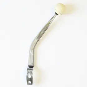 6836-4kw-u Hurst Usa Vintage 1980s 6836 Chrome Steel Stick With Original 4 Speed Knob Nice