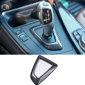 240728 Icarpro Carbon Fiber Style Gear Shift Panel Cover For Bmw F20 F21 F22 C