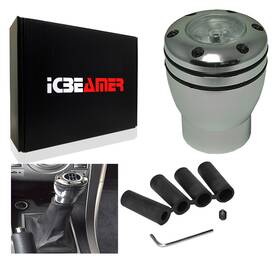 Icbeamer Knob-qq-wh-nabl-l1p01-a Jdm Racing Style Sport Manual Gear Aluminum Shift Knob With Led White Light G259