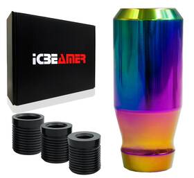 Icbeamer Knob-sn03-lo-nabl-l1p01-a Jdm Aluminum Neo Chrome Short Drift Shape Bar Shifter Shift Knob Manual Car E369