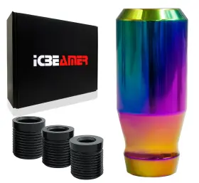 Knob-sn03-lo-nxen-l1p01-a Icbeamer Jdm Aluminum Neo Chrome Short Drift Shape Bar Shifter Shift Knob Manual Car Y389