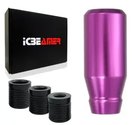 Knob-sn04-pp-nabl-l1p01-a Icbeamer Jdm Aluminum Racing Style Drift Shape Bar Shifter Gear Purple Shift Knob E453