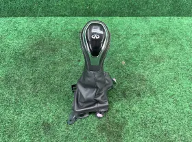 Qx56 Infiniti 2015-2020 Jx35 2015-2023 Q50 Q60 Qx80 Black Leather Gear Shift Knob Oem