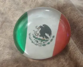 40009 J&a Auto Accessories Mexican Flag Shift Knob Universal 8x1.25 10x1.25 12x1.25 Threads