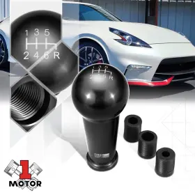 Mt1-kb500ks2j J2 Engineering 46 X 105mm Black 6-speed Manual Ball Teardrop Shape Sift Knob With Adapters