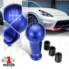 J2 Engineering Mt1-lb500ks2j 46 X 105mm Blue 6-speed Manual Ball Teardrop Shape Sift Knob With Adapters