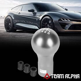 J2 Engineering Tma-ls700ks2j Silver 6-speed Manual Spherical Teardrop Shape Sift Knob Adapters 44mm X 82mm