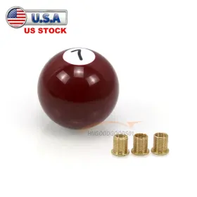 Gg-1032 Jonjea 7 Red Pool Ball Billiard Stick Shift Knob Universal Car Manual Gear Shifter Head