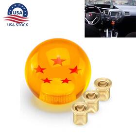 Jonjea Sk-1004 5 Star Round Dragon Ball Car Shift Knob Manual Gear Shifter Head With 3 Adapters