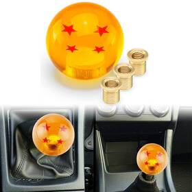 Jonjea Us-sk-1004-4-star-xz Dragon Ball 4 Star Round Shift Knob Manual Gear Shifter Head With 3 Adapters