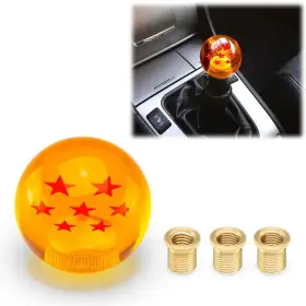 Us-sk-1004-7-star-xz Jonjea Dragon Ball 7 Star Shift Knob Round Manual Gear Shifter Head With 3 Adapters