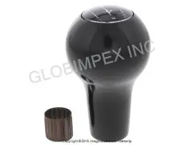 1632200600 Jp Group Dansk For Porsche 1965-1971 Gear Shift Knob 4-speed Gloss Black
