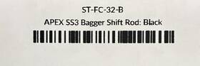 Kraus Moto St-fc-32-b Apex Ss3 Bagger Shift Rods Part # In Black Anodized
