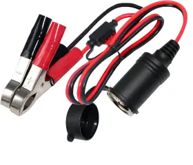 Kc-ca-16 Kuncan Cigarette Lighter Adapter - Female Socket To 12v Battery 1 Pack Black