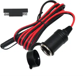 Kc-ca-17 Kuncan Sae To Motorcycle Female Cigarette Lighter Socket - 12v-24v Bike Power 1 Pack