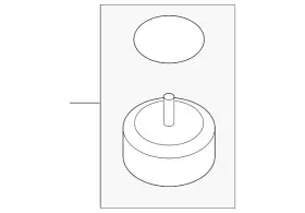 Lr047594 Land-rover Genuine Knob