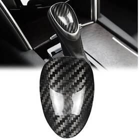 Lbox 550753564705 Carbon Fiber Black Gear Shift Knob Cover Trim For Cadillac Ats 2013-2019 2014 15