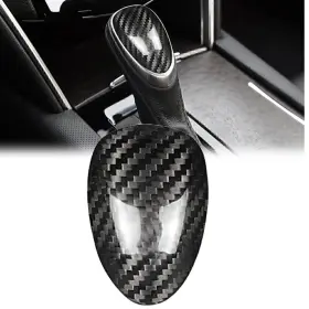 Lbox 550753564705 Carbon Fiber Black Gear Shift Knob Cover Trim For Cadillac Ats 2013-2019 2014 15
