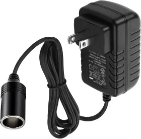 Zz-1212 Lbsc Ac To Dc Converter 2a 24w Car Cigarette Lighter Adapter - Ac/dc Black-1