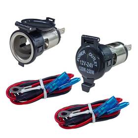 Lhdos Lhdos-lds-011 2pcs Cigarette Lighter Socket Dc 12v Car Power Outlet 2.49 1.82 Inch