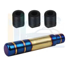 L166371rts Liftss 1 Set 13cm Blue Manual Aluminum Gear Weighted Shift Knob Lever Head Universal